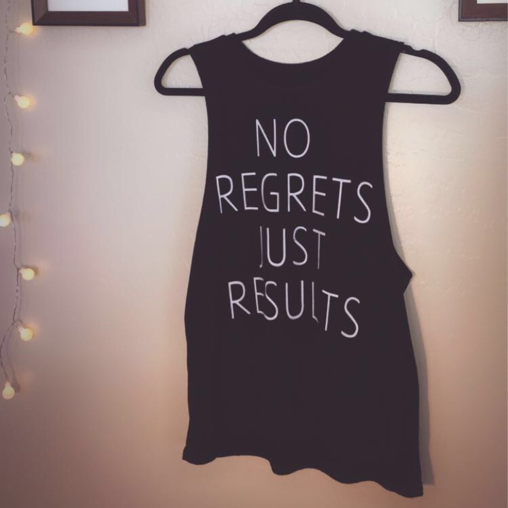 Black workout tank